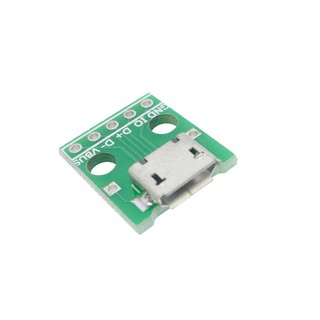 Micro อะแดปเตอร์แปลง USB เป็น DIP 2.54 มม. 5pin ตัวเมีย B Type PCB USB-01