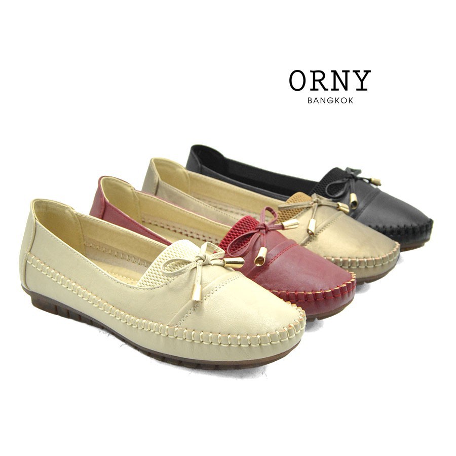 best-saleรองเท้าผู้หญิง-orny-ออร์นี่-bangkok-รองเท้าคัชชู-พื้นบุฟองน้ำ-เพื่อสุขภาพเท้า-มีถึงไซส์-42รองเท้าแฟชั่น