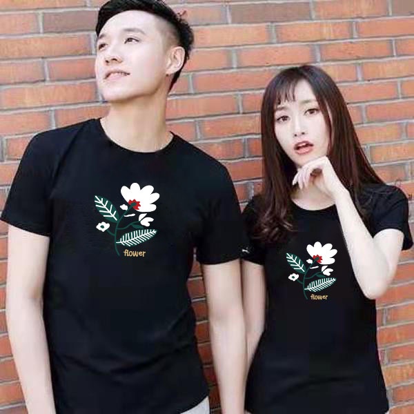 เสื้อทีเชิร์ตเสื้อยืดคอกลมแฟชั่นsportขาว-ดำ-พร้อมส่ง-t-619