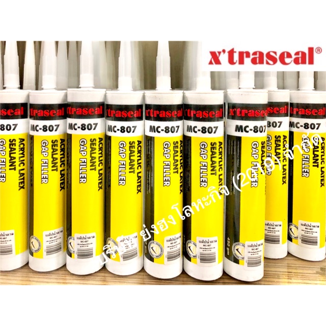 MC807 อะคริลิคยาแนวคุณภาพสูง Acrylic Latex Sealant X’TRASEAL แด๊ปขาว