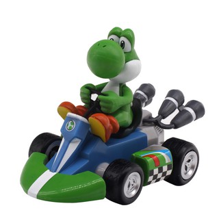 1 ตัว ถอยหลัง วิ่งได้ mario gokart โยชิ มาริโอ รถแข่ง model 13cm figure racing car