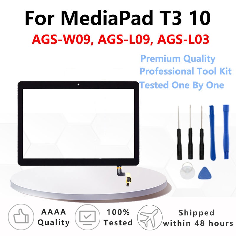 Vetro Touchscreen Digitizer Bianco Per Huawei MediaPad T3 10 – AGS-L03, AGS-L09, W09