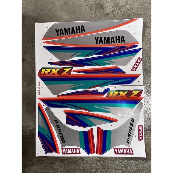 Yamaha RXZ (6) สติกเกอร์ตัวถัง / แถบ RXZ135 RXZ 135 BODY COVER SET Mili ...