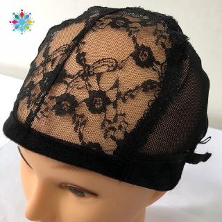Lace Mesh Full Wig Cap Hair Net Weaving Caps For Making Wigs Adjustable Straps TCH