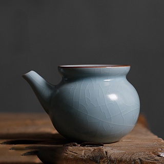 Azure Ru Kiln Fair Cup [Huayun] ชุดเครื่องแบบถ้วยชา พอร์ซเลน สไตล์กังฟู สําหรับผู้ชาย