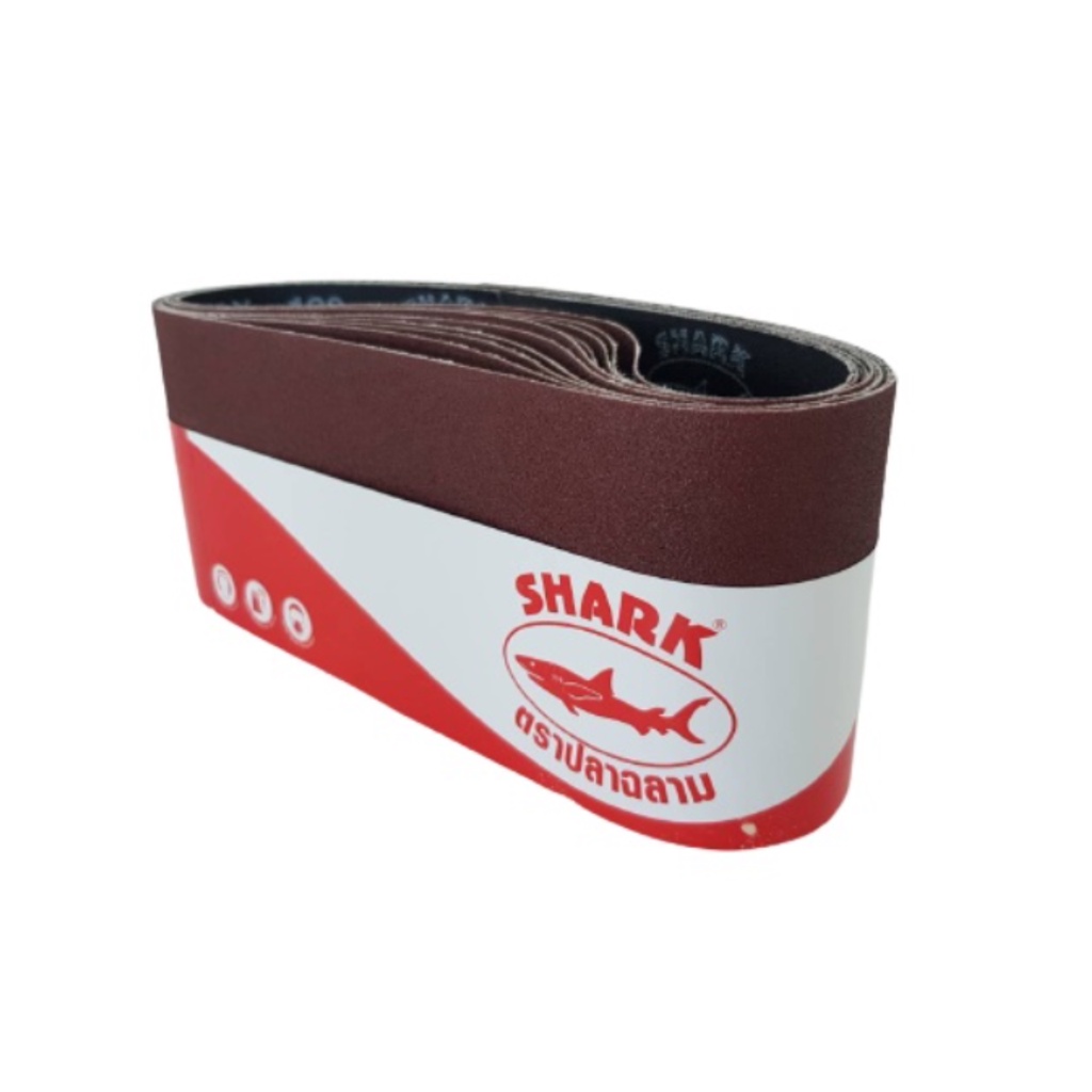 shark-ผ้าทรายสายพาน-4-x24-no-40-60-80-100-120-กระดาษทราย-ผ้าทรายรถถัง-เครื่องขัดกระดาษทรายสายพาน-toa