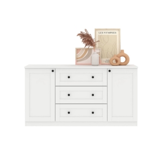 Koncept furniture ตู้เตี้ย รุ่น Moneta สีขาว (150x45x80 ซม.)
