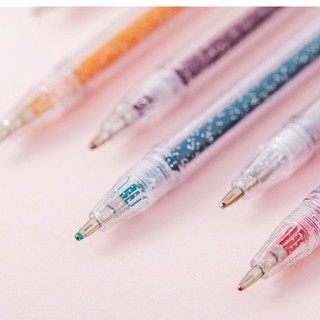 ปากกาเจลกากเพชรราคาถูก แพ็ค 1 แท่งคละสี(สุ่มสี)