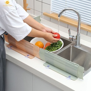 สาดยามน้ำอ่างล้างจานพนังบล็อกครัวน้ำ B Arrier ปรับ S Plashproof ทำให้ยุ่งเหยิงกับถ้วยดูดอ่างล้างจานพาร์ทิชันอุปกรณ์ครัว FLOWERDANCE