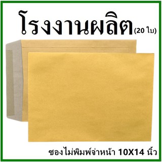 ภาพหน้าปกสินค้า(20ใบ)ซองเอกสาร ไม่พิมพ์ ขนาด 10x14  (ฉ) ซึ่งคุณอาจชอบสินค้านี้