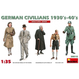 โมเดลประกอบ MiniArt 1/35 MI38015 GERMAN CIVILIANS 1930s-40s