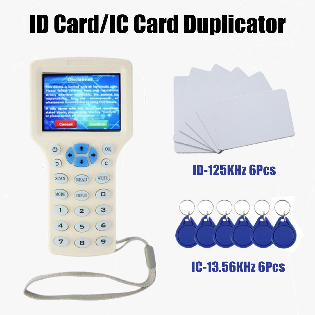 เครื่องอ่านการ์ด IC Writer พร้อมการ์ด 6 ใบและ 6 ใบ / สําเนา RFID 10 ...