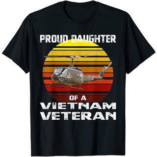 เสื้อยืด พิมพ์ลาย Proud Daughter Of A Vietnam Veteran สไตล์ทหาร พลัสไซซ์ สําหรับผู้ชายS-5XL
