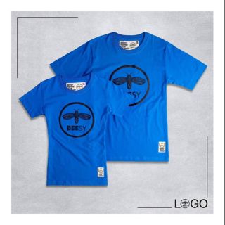 Beesy เสื้อยืด รุ่น Logo สีฟ้า