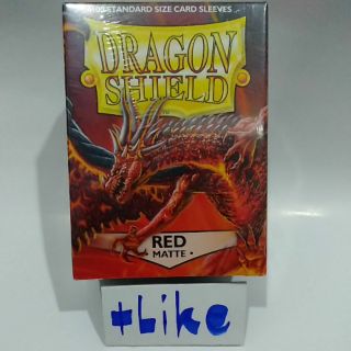 Sleeves DragonShield "Red Matte" (สลีฟดราก้อนชิวสีแดง)