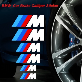 《READY STOCK》BMW M caliper sticker high temperature resistant brake modification sticker BMW three bar m sticker BMW 3 color label sticker