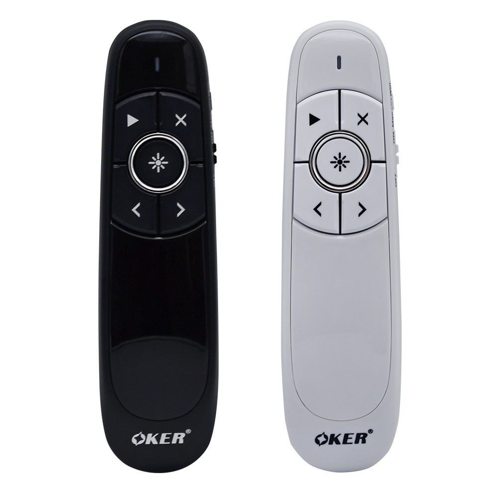 ส่งเร็ว-oker-p-118-2-4ghz-wireless-presenter-laser-pointer-เลเซอร์พอยเตอร์-พรีเซนเตอร์-dm