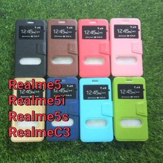 สินค้า Smart Case Realme​5​/5i​/Realme​ 5s​/Realme​C3/Realme​6i/Galaxy A51​/A71​/A11 เปิดปิดสไลด์โชว์เบอร์ตั้งได้