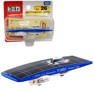 แท้ 100% จากญี่ปุ่น โมเดล โทไค ยูนิเวอร์ซิตี้ โซล่าร์  Takara Tomy Tomica Car No.26 Tokai University Solar Sar Tokai