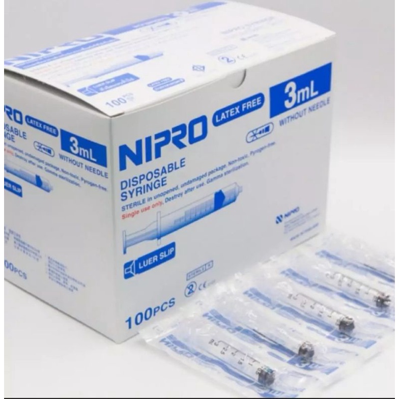 ภาพหน้าปกสินค้าไซริ้งพลาสติก Nipro ขนาด 3 cc. จากร้าน dr.fon บน Shopee