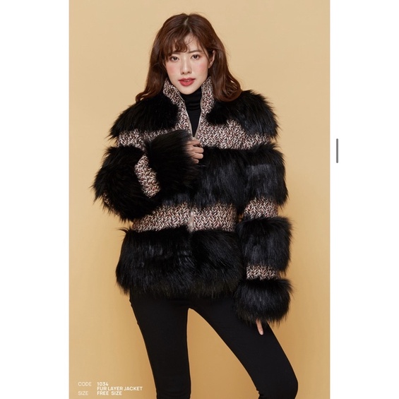 fur-layer-jacket-coat-over-ขนเฟอร์-แจ็กเก็ตขนเฟอร์-แจ๊กเก็ตกันหนาว