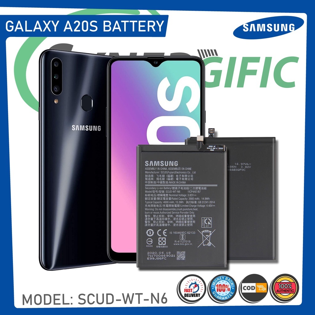 *แบตเตอรี่ Samsung Galaxy A20s ของแท้ รุ่น SCUD-WT-N6 แบต (4000mAh) ส่ง ...