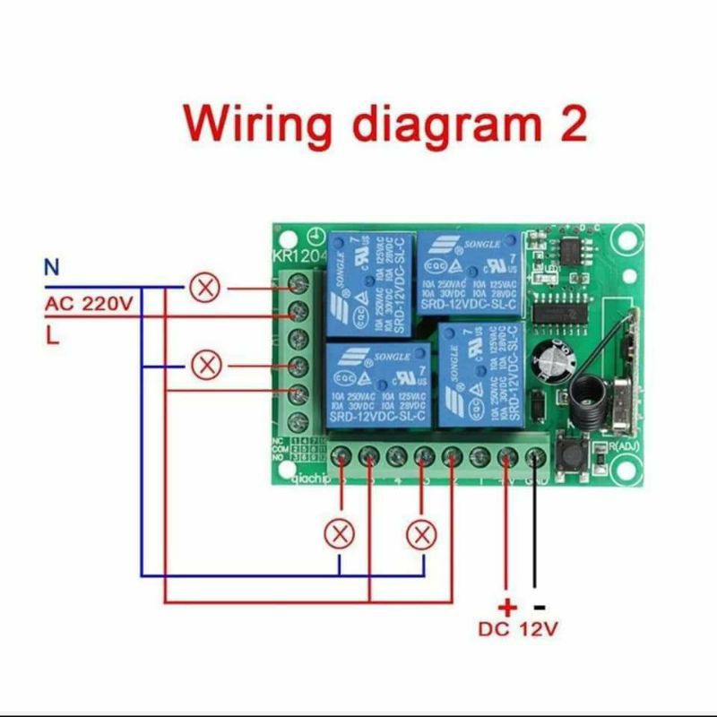 รีโมท-4ช่อง-รีโมทไร้สาย-433mhz-dc12v