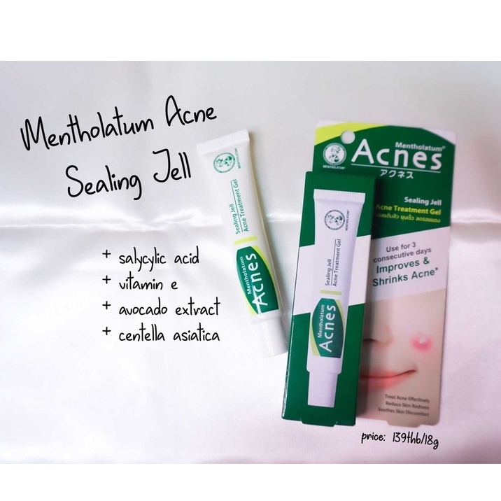 โฉมใหม่5กรัม-พร้อมส่ง-mentholatum-acnes-sealing-jell-เจลแต้มสิว-mentholatum-acne-sealing-jell-เมนโทลาทั่ม