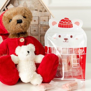 ภาพขนาดย่อของภาพหน้าปกสินค้าซองซิปล็อค ถุงซิปล็อค ถุงขนม ลายน้องหมี สุดเกาหลีแสนน่ารัก (หมีขาว ‍ ️) จากร้าน sprite.space บน Shopee ภาพที่ 2
