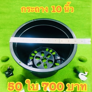 กระถางดำ ขนาด 10 นิ้ว 50 ใบ 700 พลาสติกเกรดA เนื้อเงา คุณภาพดี ราคาถูก กดสั่งเลย