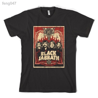 เสื้อยืดผ้าฝ้ายCOTTON ∈▤Black Sabbath เสื้อยืด Rock Band Tshirt Unisex Concert T เสื้อ Qzzy Osbourne Tee เกาหลี shirtS-5