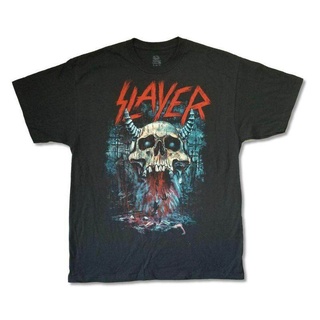 tshirtเสื้อยืดคอกลมฤดูร้อนWanyg เสื้อยืดลําลอง แขนสั้น พิมพ์ลาย Slayer Bloody Rain Tour 2019 เหมาะกับการเล่นกีฬา ของขวัญ