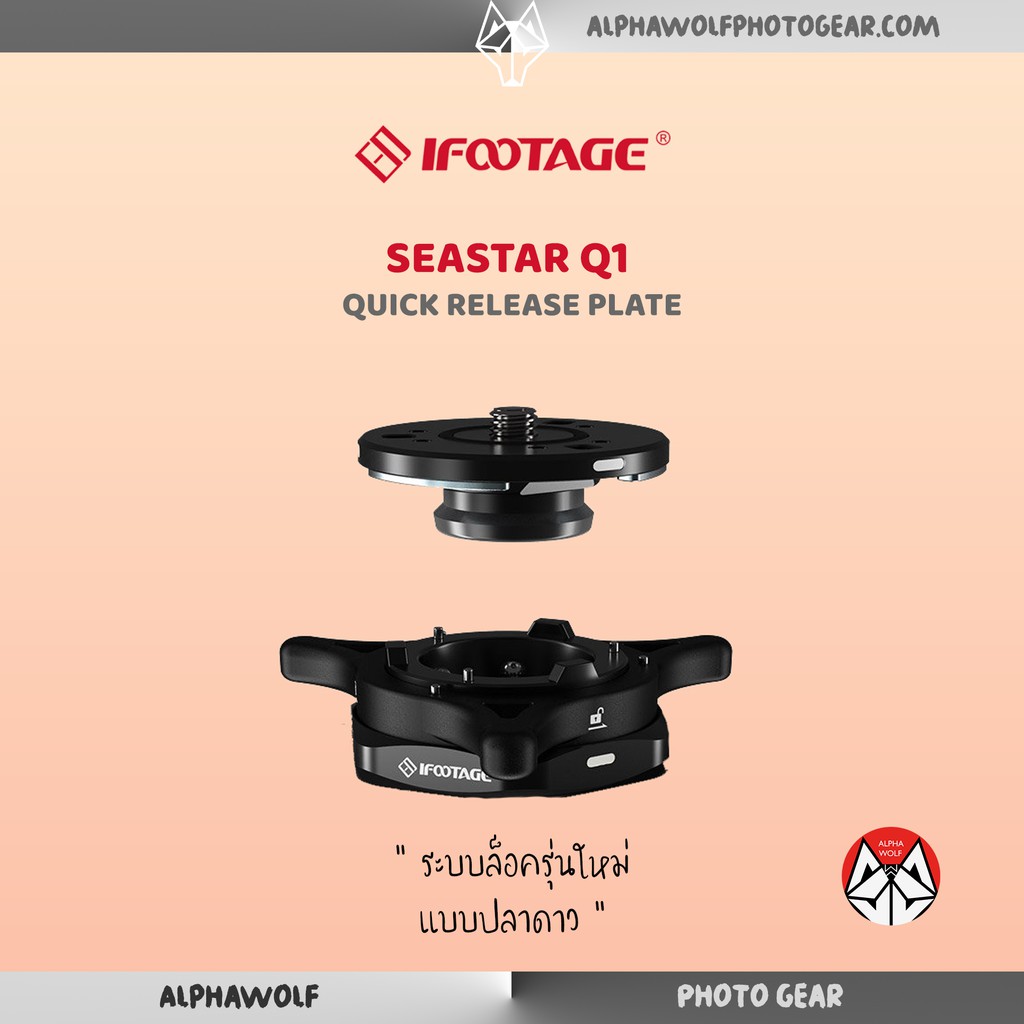 ifootage-seastar-q1-quick-release-plate-top-amp-base-plate-set