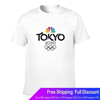 โตเกียวโอลิมปิก เสื้อยืดกีฬา เสื้อยืดผ้าฝ้ายแขนสั้นพิมพ์ลาย Tokyo Olympics 2020 Tokyo Olympics Popular T-shirts