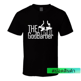 GILDAN ลดราคา เสื้อยืดลําลอง แขนสั้น พิมพ์ลาย The Godbarber Barber เหมาะกับของขวัญ สําหรับผู้ชาย