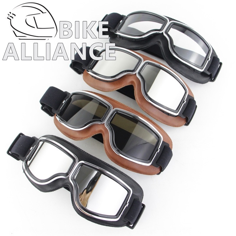 หมวกกันน็อค-vintage-goggle-old-skool-harley-style-classic-goggles-cafe-racer