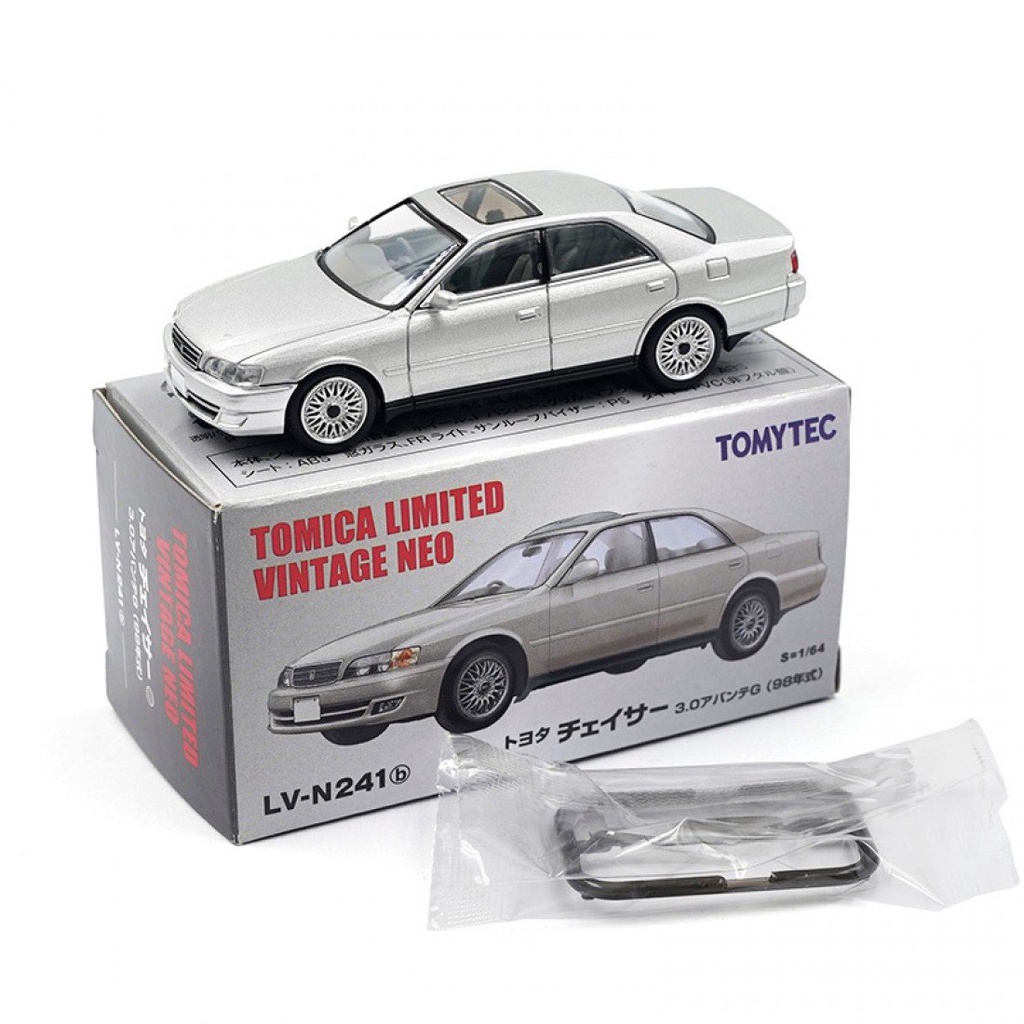 tomytec-1-64-toyota-chaser-avante-g-plata-tlv-n241b-coche-a-escala-diecast-tomica-limited-วินเทจ