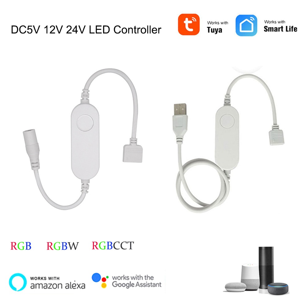 WiFi Smart Mini Led Controller DC5V 12V 24V RGBW RGBWW RGB+CCT RGB ...