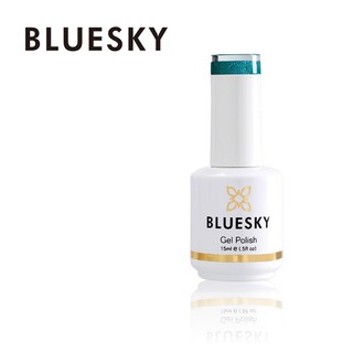 สีเจล กลิตเตอร์ Bluesky gel polish กลิตเตอร์เขียว KD46