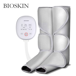 BIOSKIN  Leg Air Compression Massager Heated for Foot and Calf Thigh Circulation with Handheld Controller 6 Modes 3 Intensities