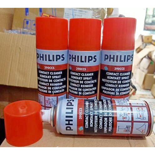 ส่งจากไทย สเปรย์ น้ำยาทำความสะอาดแผงวงจร Contact Cleaner ยี่ห้อ Philips  200ml. 390CCS พร้อมส่ง | Shopee Thailand