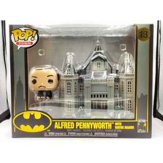 Funko Pop Town Heroes DC - Alfred Pennyworth With Wayne Manor #13 (กล่องมีตำหนินิดหน่อย)