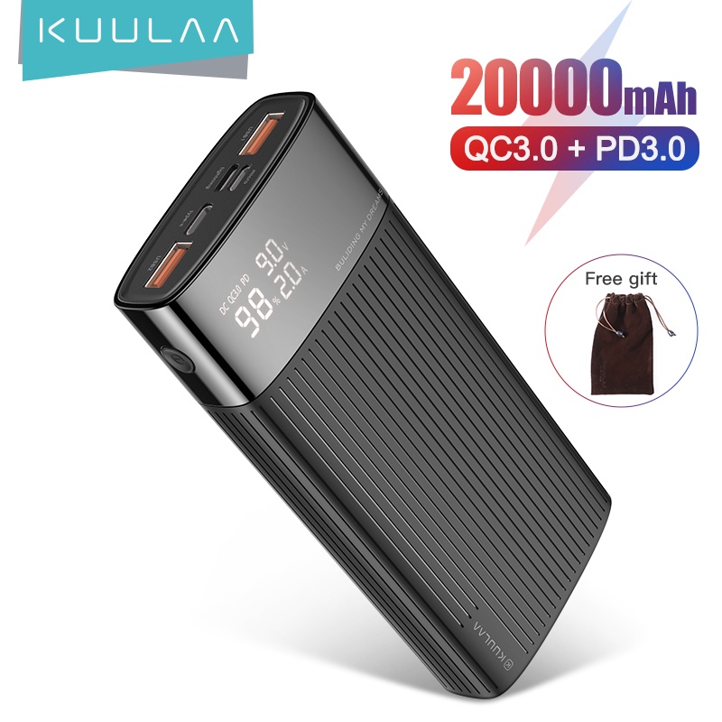 ภาพหน้าปกสินค้าKuulaa แบตสำรอง 20000 Mah Usb Type C Pd 3.0 18W Fast Charge จากร้าน kuulaaoffical.th บน Shopee