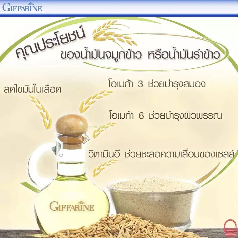 giffarine-oryza-e-น้ำมันรำข้าว-จมูกข้าว-ผสมวิตามินอี-บำรุงสมองบำรุงผิวพรรณ