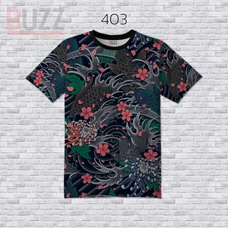 [S-4XL] เสื้อยืดแฟชั่น พิมพ์ลาย หน้า-หลัง ใส่ได้ทั้ง ชาย หญิง สาวอวบ อ้วน บิ๊กไซส์ BUZZ-403