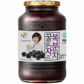 ชาแบลค ราสเบอรี่ Kkoh shaem honey black raspberry tea 1kg꽃샘 복분자차