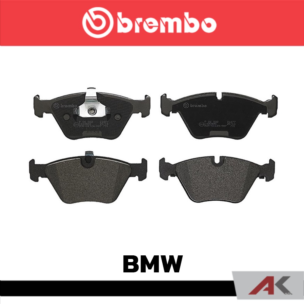 ผ้าเบรกหน้า-brembo-โลว์-เมทัลลิก-สำหรับ-bmw-e39-520i-525i-1996-รหัสสินค้า-p06-022b-ผ้าเบรคเบรมโบ้