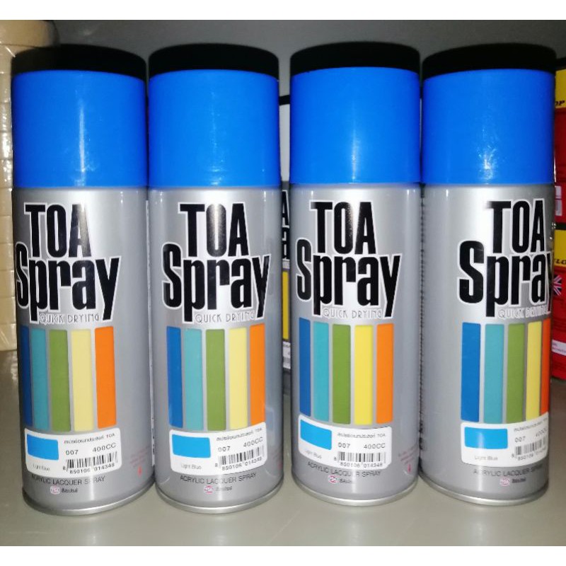 TOA สีสเปรย์อเนกประสงค์ มีหลายสี (ดูสีที่ตัวเลือก) ทีโอเอ สีขาว สีดำเงา ...