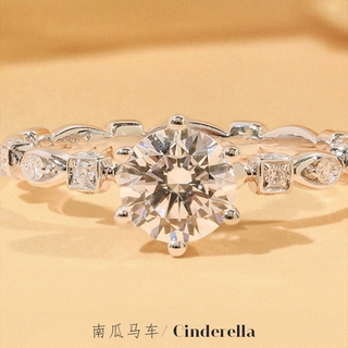 อเมริกัน D สี Moissanite แหวน Pt950แพลทินัมการขนส่งฟักทอง1กะรัตเพชรแหวน Qu-1