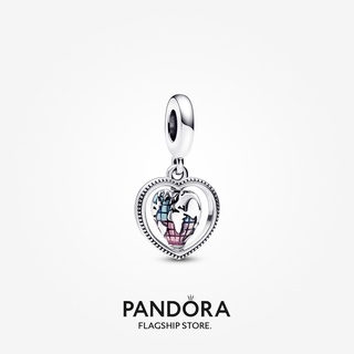 Pandora จี้รูปหัวใจ ลูกโลก DIY อุปกรณ์เสริม สําหรับครอบครัว p512